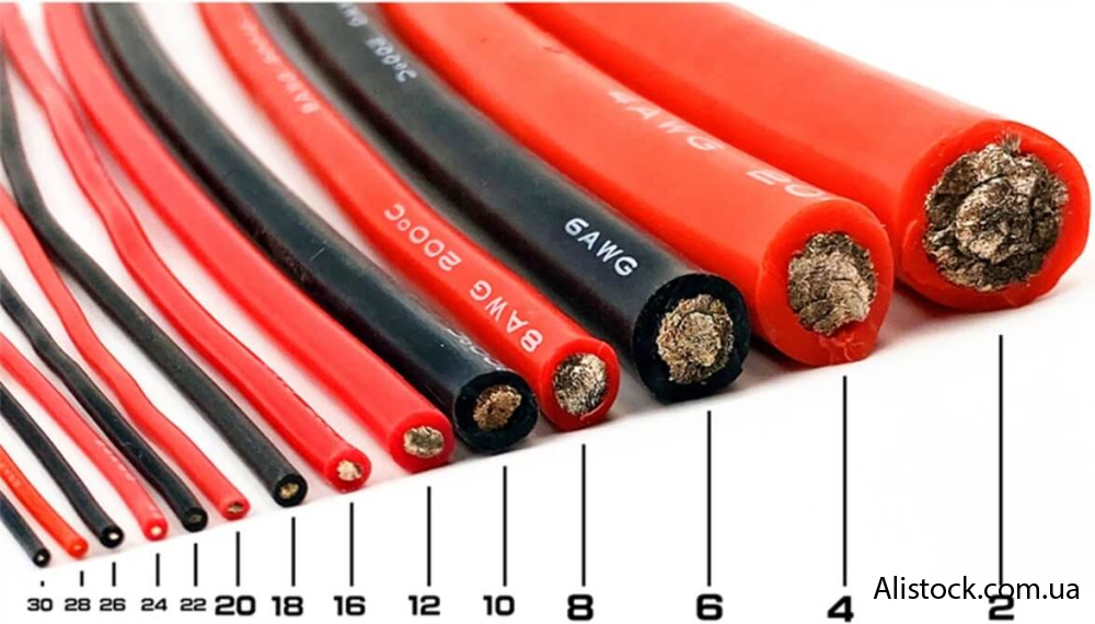Який кабель AWG підходить до акумулятора LiFePO4 12V 100Ah