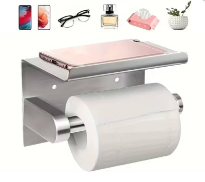 Тримач для туалетного паперу з полицею YHAN: зручність та стиль у вашій ванній