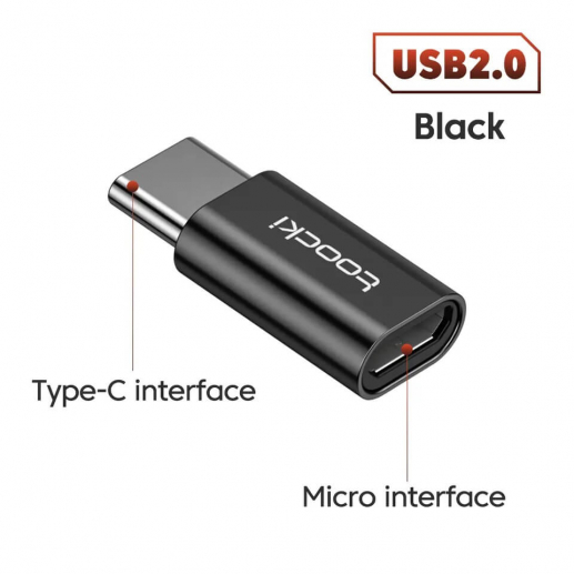 Адаптер перехідник Toocki Micro USB - Type-C