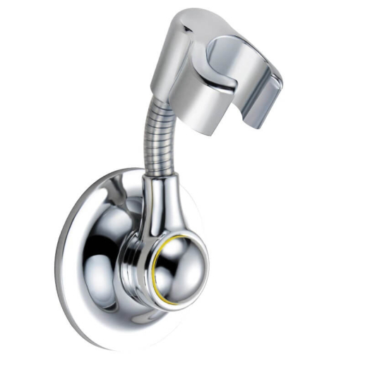 Flexible suction cup shower holder