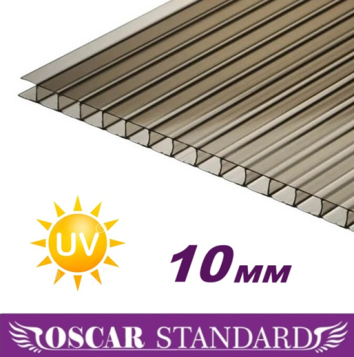 Стільниковий полікарбонат Oscar Standard 2100х6000х10 мм