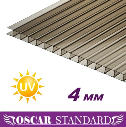 Cellular polycarbonate Oscar Standard 2100х6000х4 mm