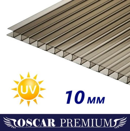 Cellular polycarbonate Oscar Premium 2100х6000х10 mm