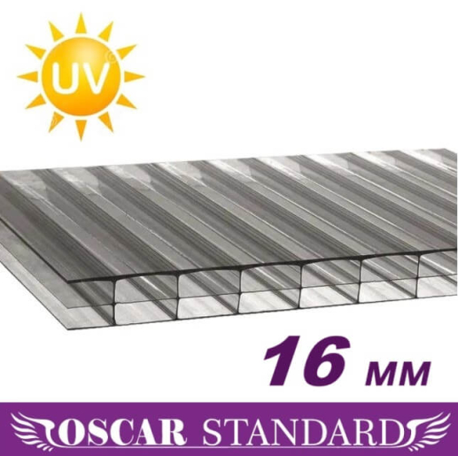 Стільниковий полікарбонат Oscar Standard 3-H 2100х6000х16 мм