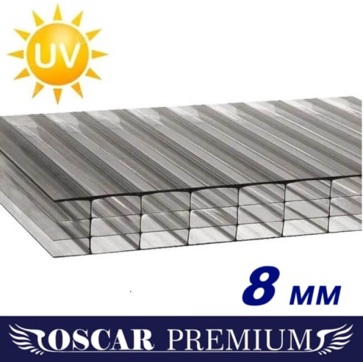 Стільниковий полікарбонат Oscar Premium 4-H 2100х12000х8 мм