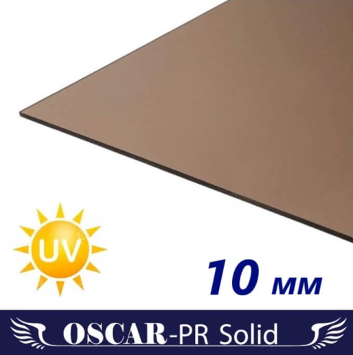 Монолітний полікарбонат Oscar-Pr Solid 2050х3050х10 мм