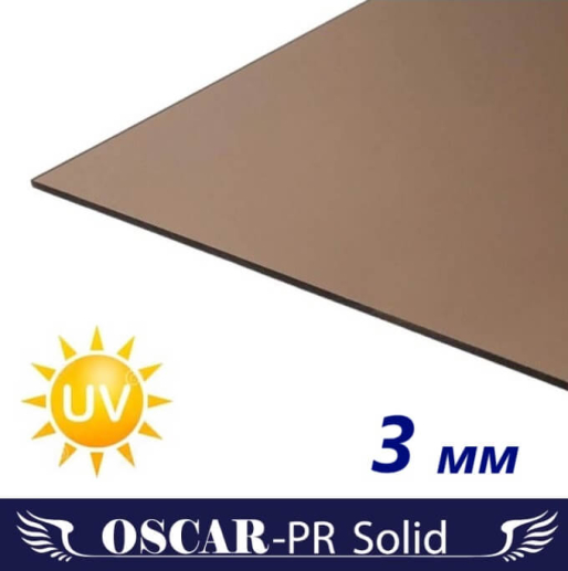 Монолітний полікарбонат Oscar-Pr Solid 2050х3050х3 мм