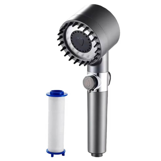 Turbo shower head massage with filter TENGYUAN Stop 4 modes