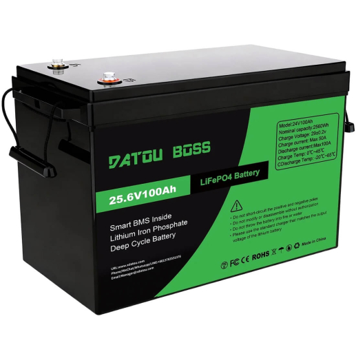 Акумулятор DATOU BOSS LiFePO4 24V 100AH 2560Wh BMS