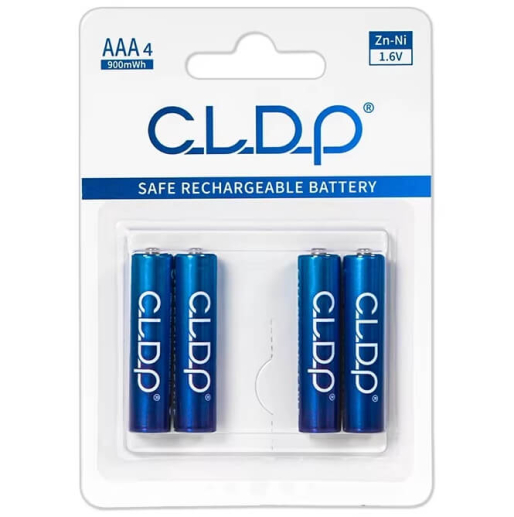 Акумуляторна батарейка AAA CLDP Ni-Zn 1.6V 900mWh 4 шт